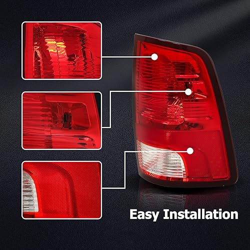 Miniatura 6 de WFLNHB 1 par de luces traseras de repuesto para Dodge Ram 1500 2500 3500 3500 2009-2018 55277415AF 55277414AF lado del pasajero y del conductor