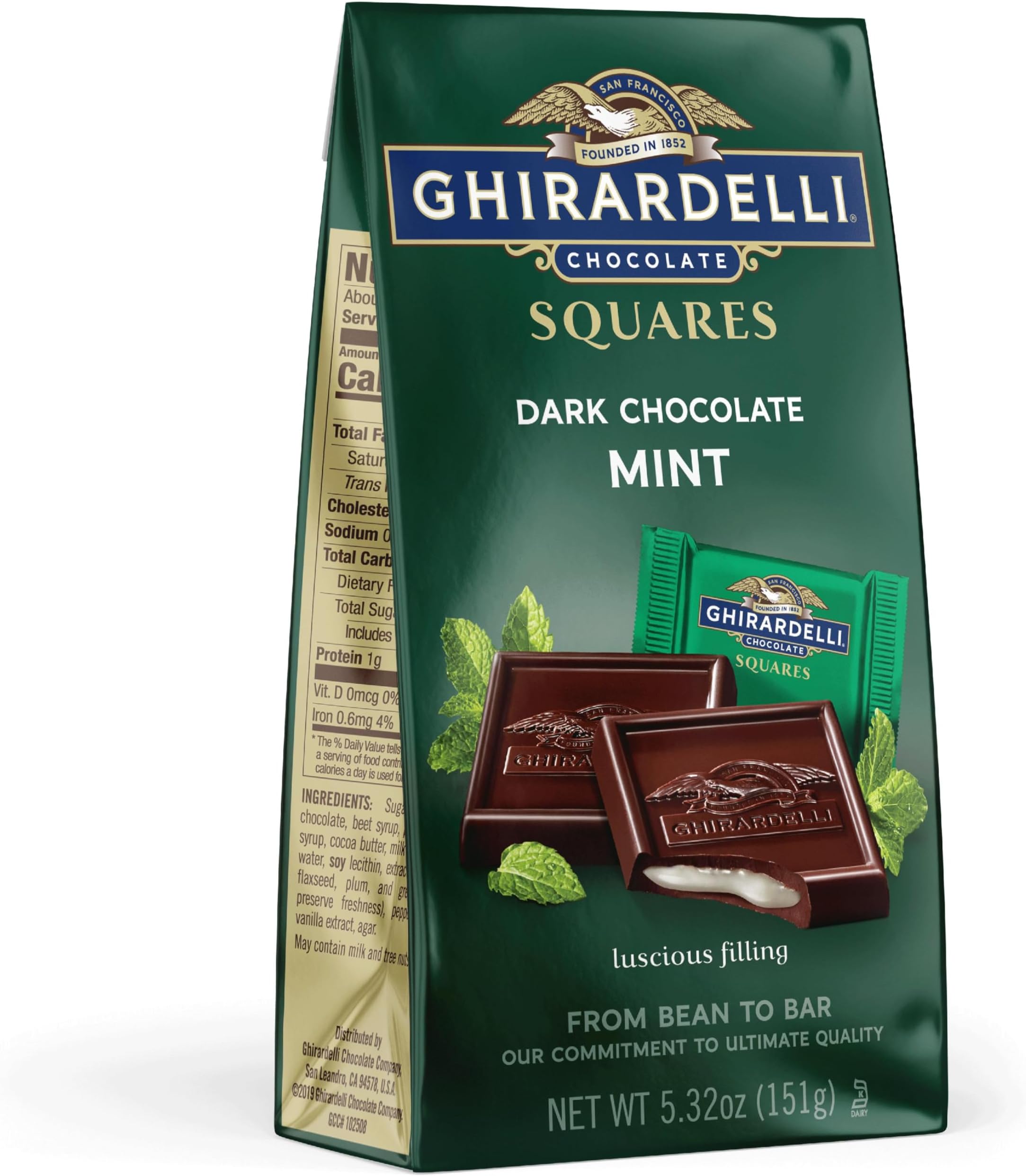 Ghirardelli Chocolate Squares Dark & Mint Dark Chocolate, 151 g