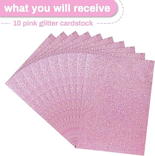 Miniatura 7 de Sukh Papel de cartulina con purpurina rosa, papel A4 de colores gruesos, caja de regalo de Navidad, San Valentín, envoltura de bricolaje, boda,