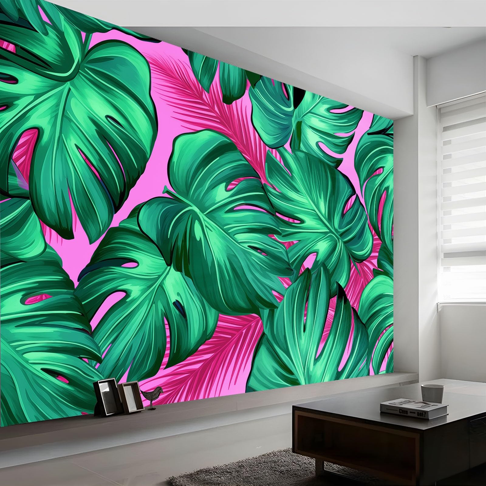 Papier Peint Panoramique Monstera 200x140 cm intissé pour salon