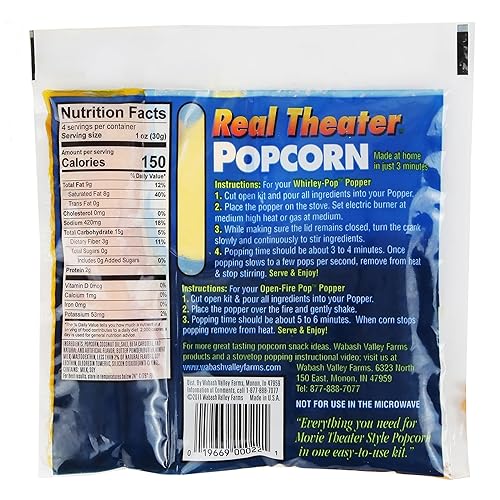 Vista 15 de Wabash Valley Farms Kit de palomitas de maíz ligeramente saladas, granos de palomitas de maíz para máquina de palomitas de maíz, granos de palomitas