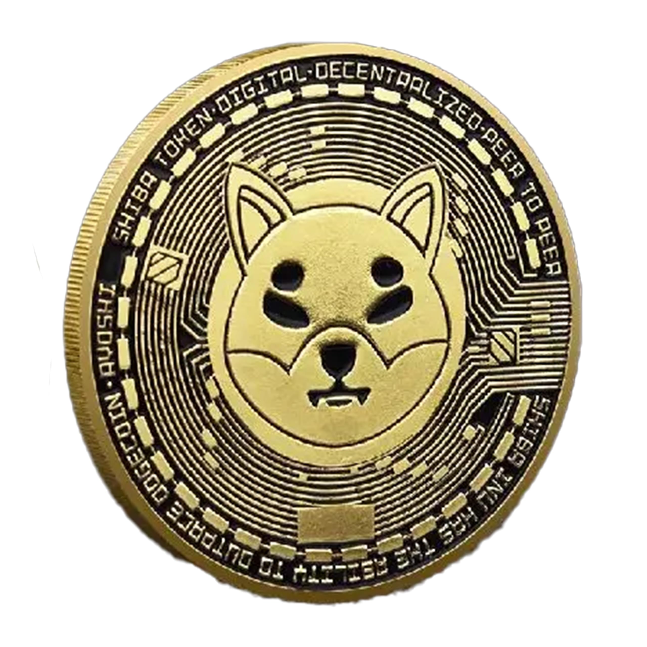 Bitcoin Coin Gold Plated Shiba Inu Dodgecoin Crypto Coin - Digital Currency  Collectible For Crypto Fans Bitcoin Merch