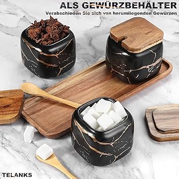 THUN, Zuccheriera in Porcellana, Linea Mare da Amare, Contenitori per alimenti, Idea Regalo per la Cucina, 11 x 11 x 12 cm h, 300 ml di Capienza