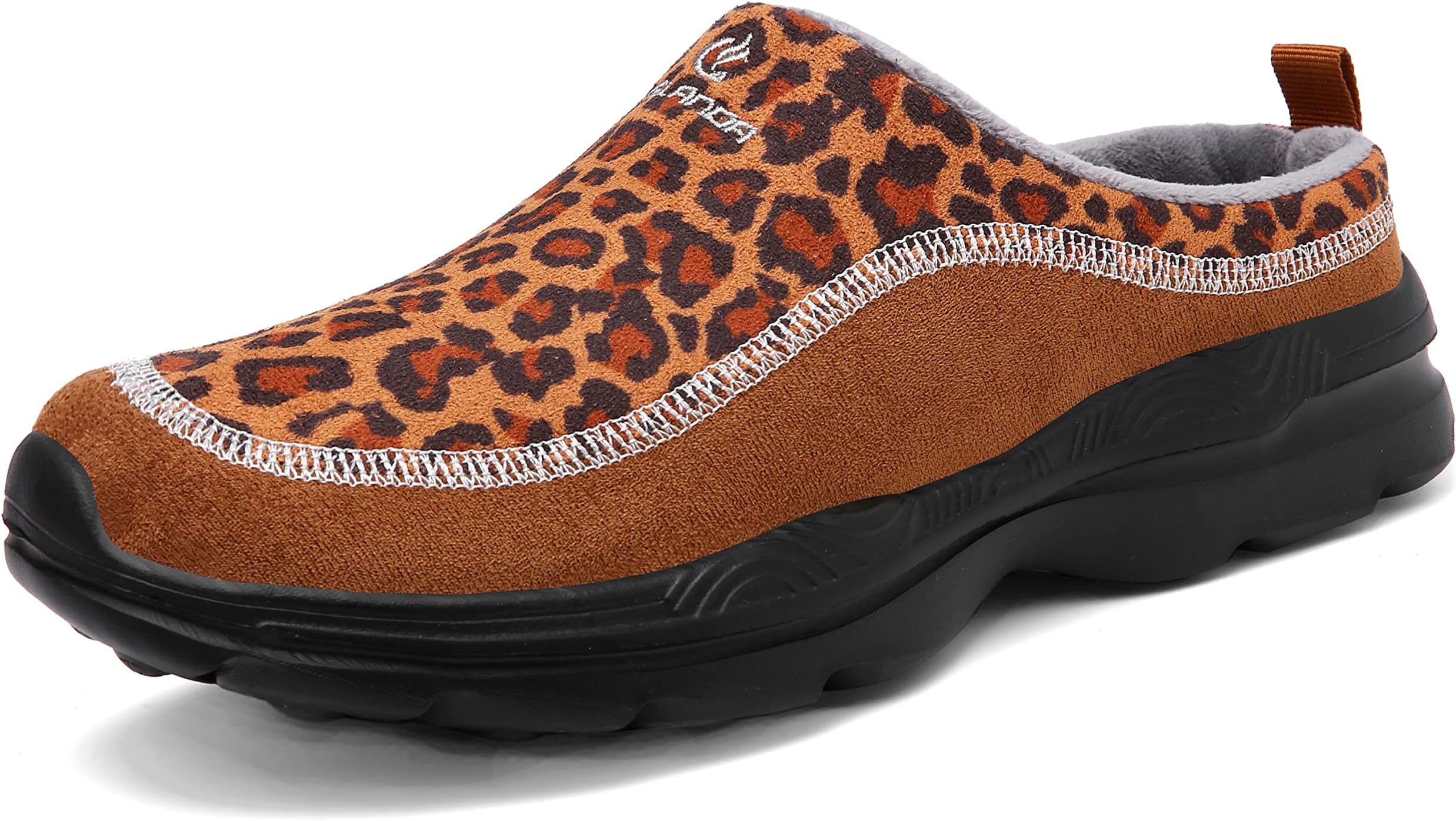 Mens Womens Warm Garden Clogs Mules Casual Slip on Shoes Autumn Thickening Breathable Slippers Non-Slip Lightweight Walking Shoes