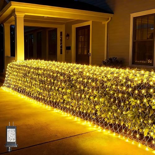 LitHome 21FT x 5FT Christmas Net Lights Outdoor Mesh Lights,
