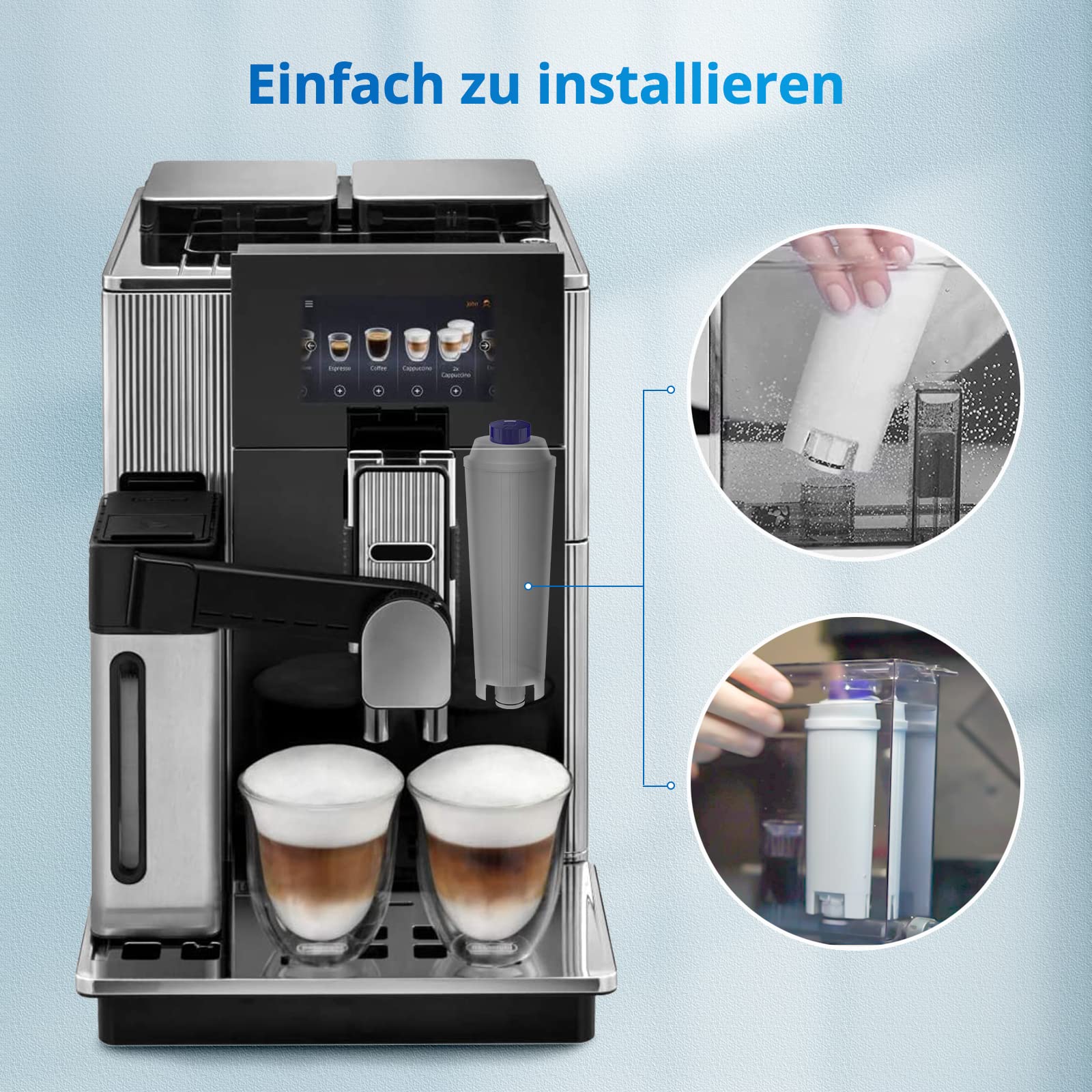 Filtro Acqua Delongie DLSC002 Al Carbone Attivo Per Macchine Da Caffè ECAM, ESAM, ETAM, BCO