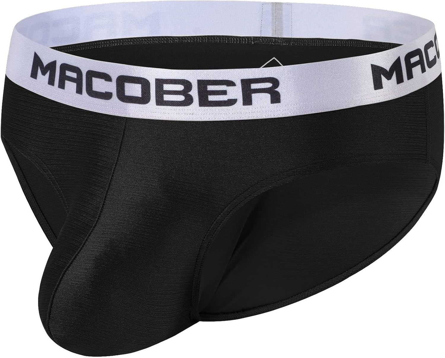 Men's Silk Briefs Underwear Low Rise Bulge Enhance Bikini - Image 2