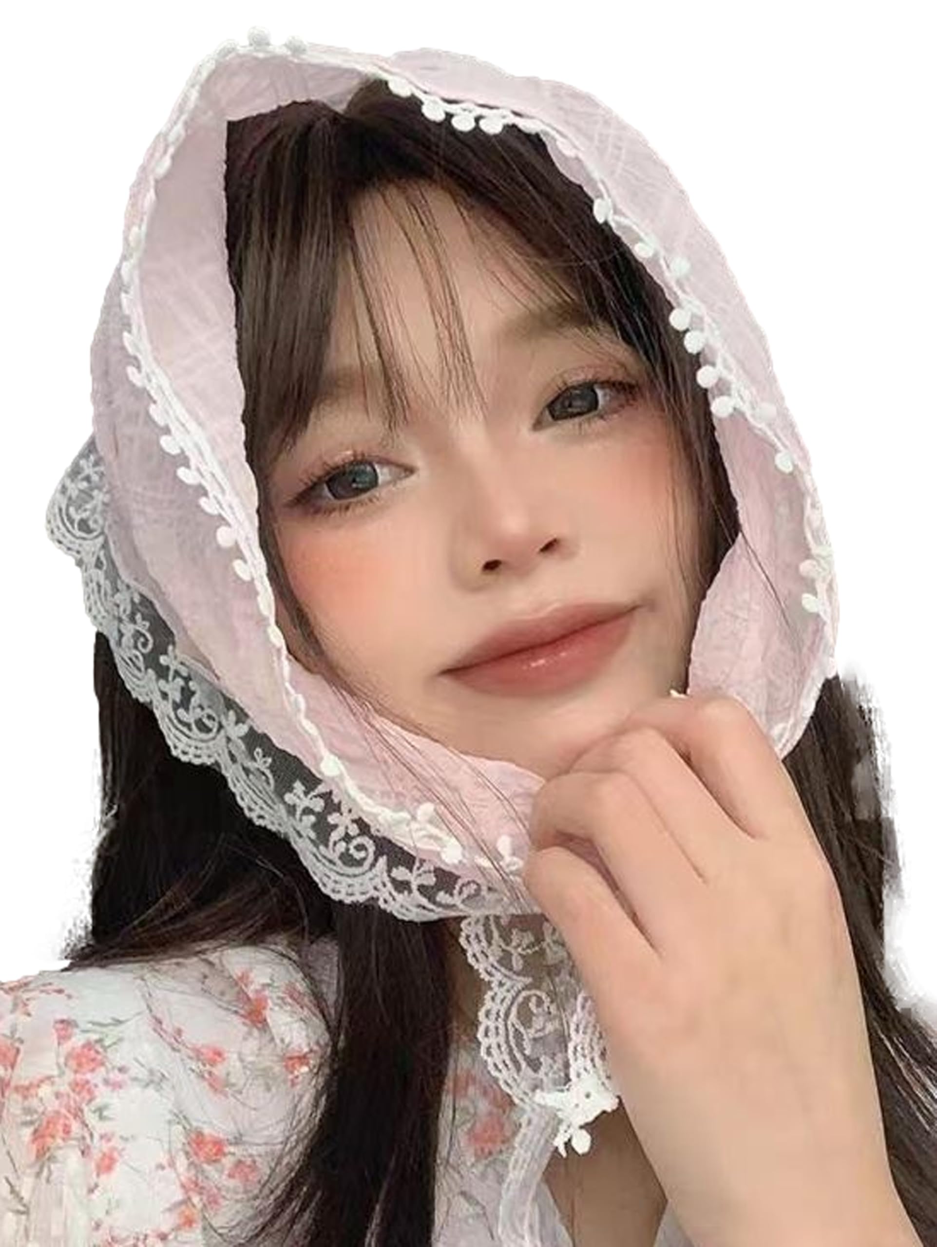 Amazon | [Miracroute] バブーシュカ 50cm 毛糸 かぎ針編み ヘアバンド