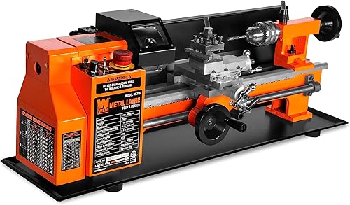 Miniatura 1 de WEN Torno de metal de sobremesa de 7 por 16 pulgadas, velocidad variable, dos direcciones (ML716)