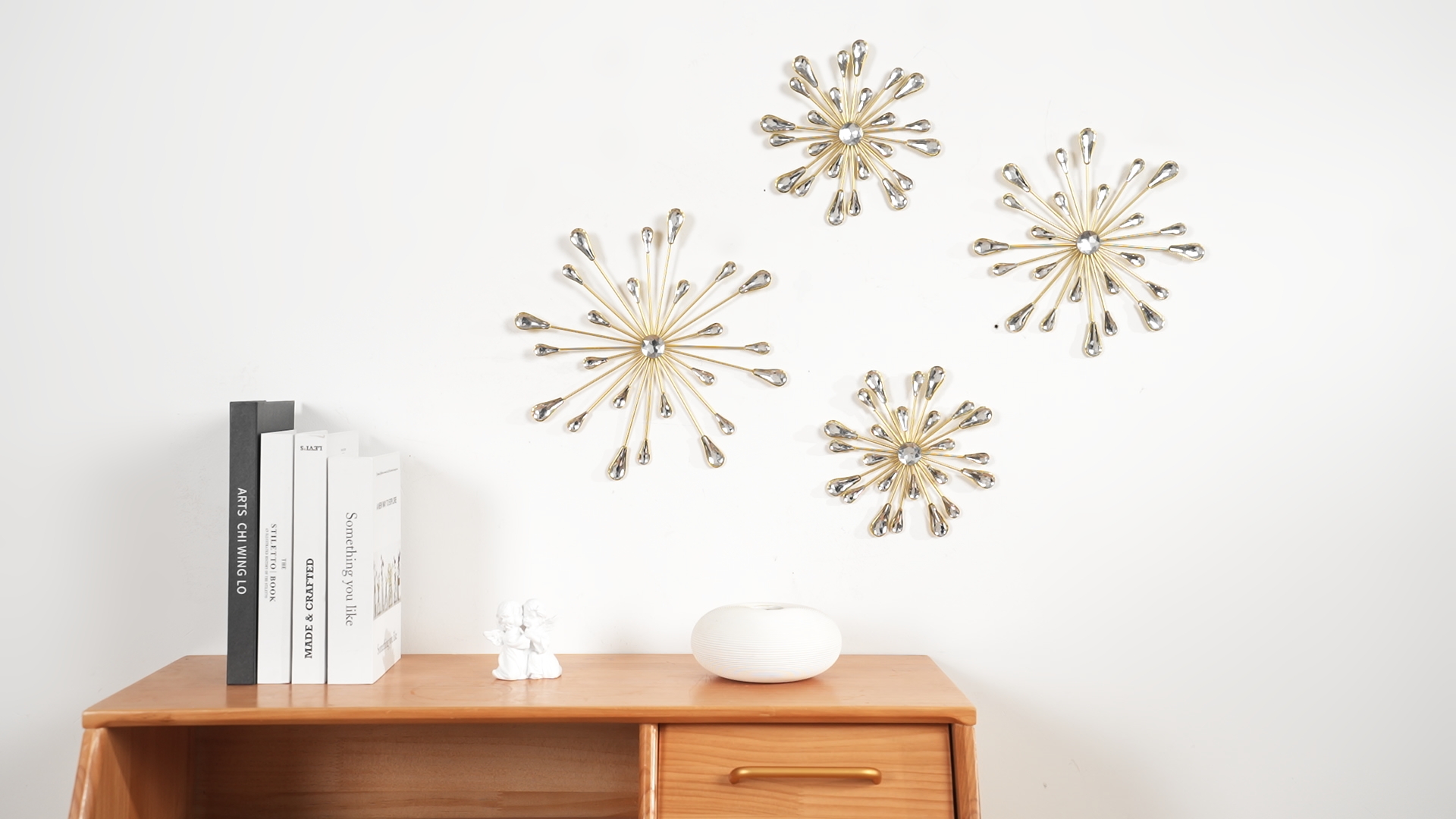Amazon.com: Hicarer 4 Pcs Starburst Wall Decor Bling Wall