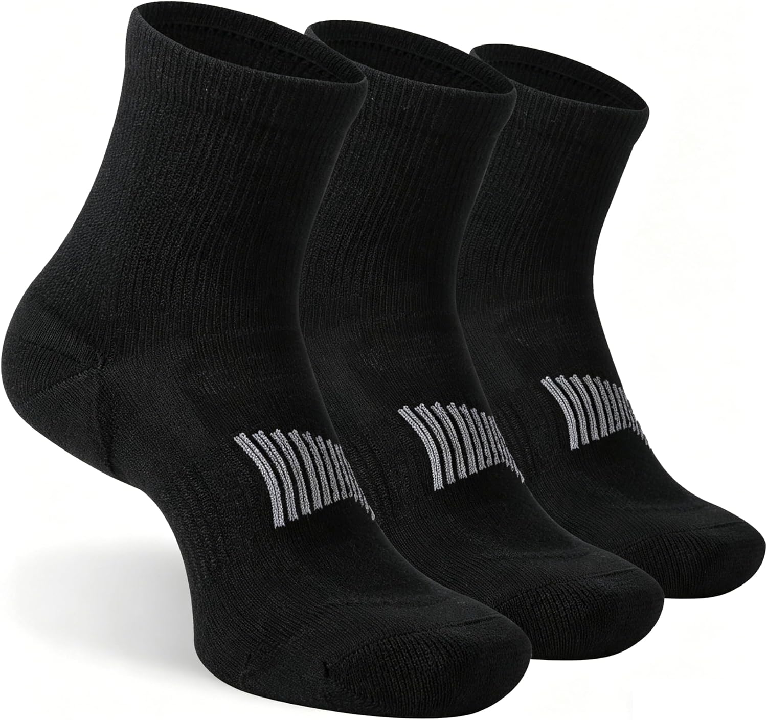3 Pairs 90% Merino Wool Ankle Business Casual Thin Wool Socks | Lightweight, Arch Support, Moisture Wicking, Breathable, Business, Work, Everyday Wear, Temperature Regulating