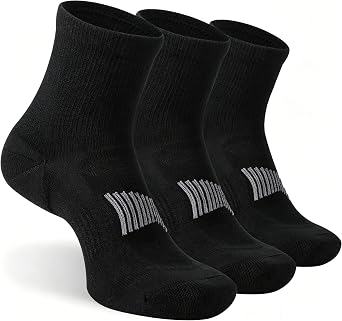 3 Pairs 90% Merino Wool Ankle Athletic Business Casual Running Arch Support Everyday Thin Wool Socks