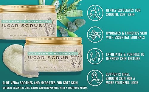 Miniatura 8 de Natural Elephant Exfoliante de azúcar de café con aceite de argán y manteca de karité 10 oz (283g)