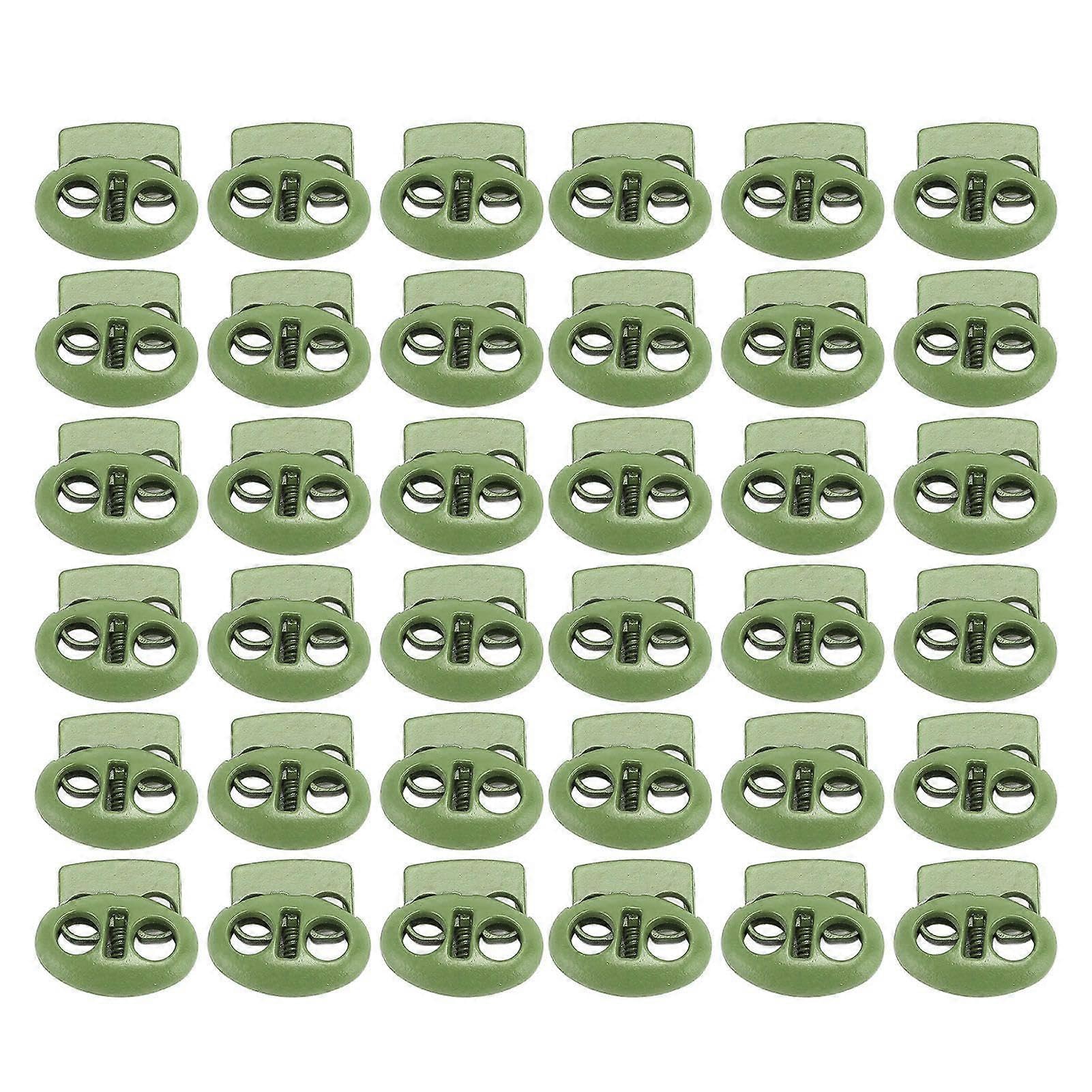 2025 Latest Model 30Pcs Metal Cord Locks Double Hole Zinc Alloy Durable Light