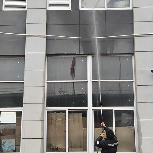 Miniatura 5 de GDHXW Pistola de lavado de alta potencia de longitud ajustable 5000PSI, con cañón de espuma y accesorios para pistola de lavado a presión