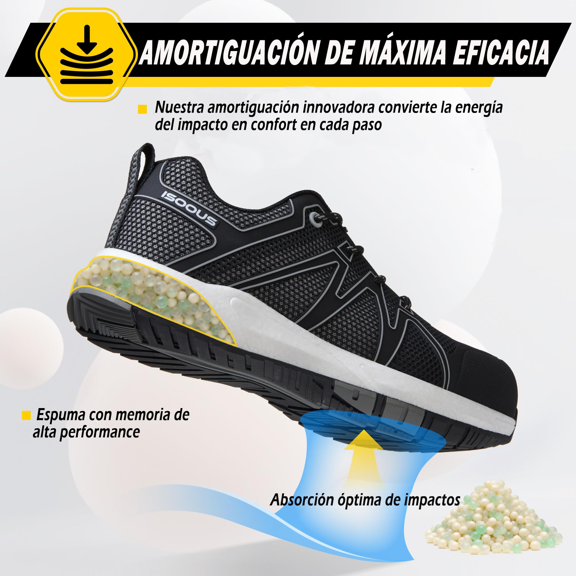 Zapatos de Seguridad para Hombre Mujer S3 SRC Calzado de Seguridad Impermeables ESD FO Zapatillas Trabajo 36-47 EU