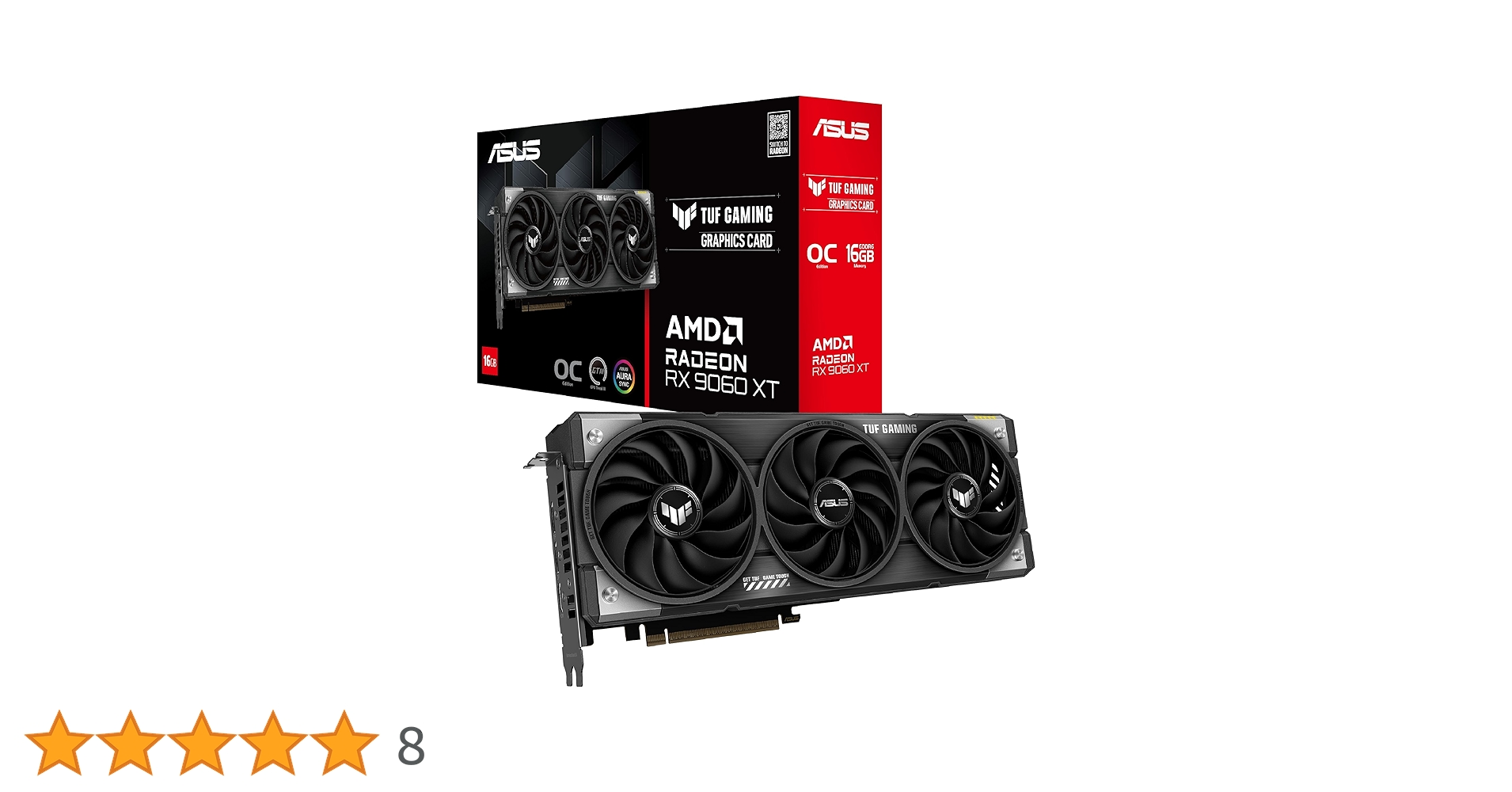 Amazon.co.jp: ASUS AMD Radeon RX 9060 XT ビデオカード 16GB GDDR6