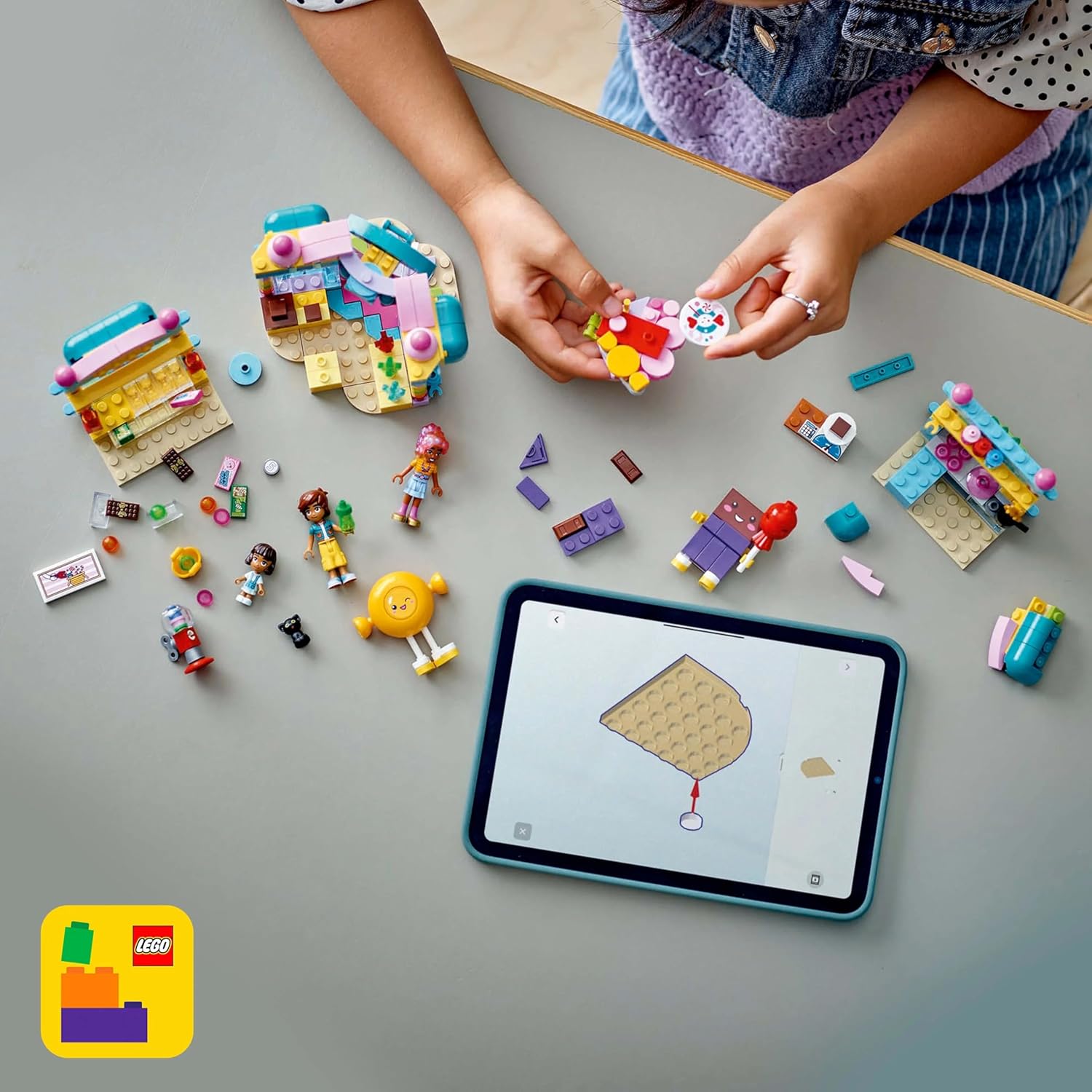 Lego 42649 Heart Lake City Candy Shop, Toy, Birthday Gift, Blocks, Educational Girls, Boys, Children, 6, 7, 8, 9, Pretend Play, Pretend Play