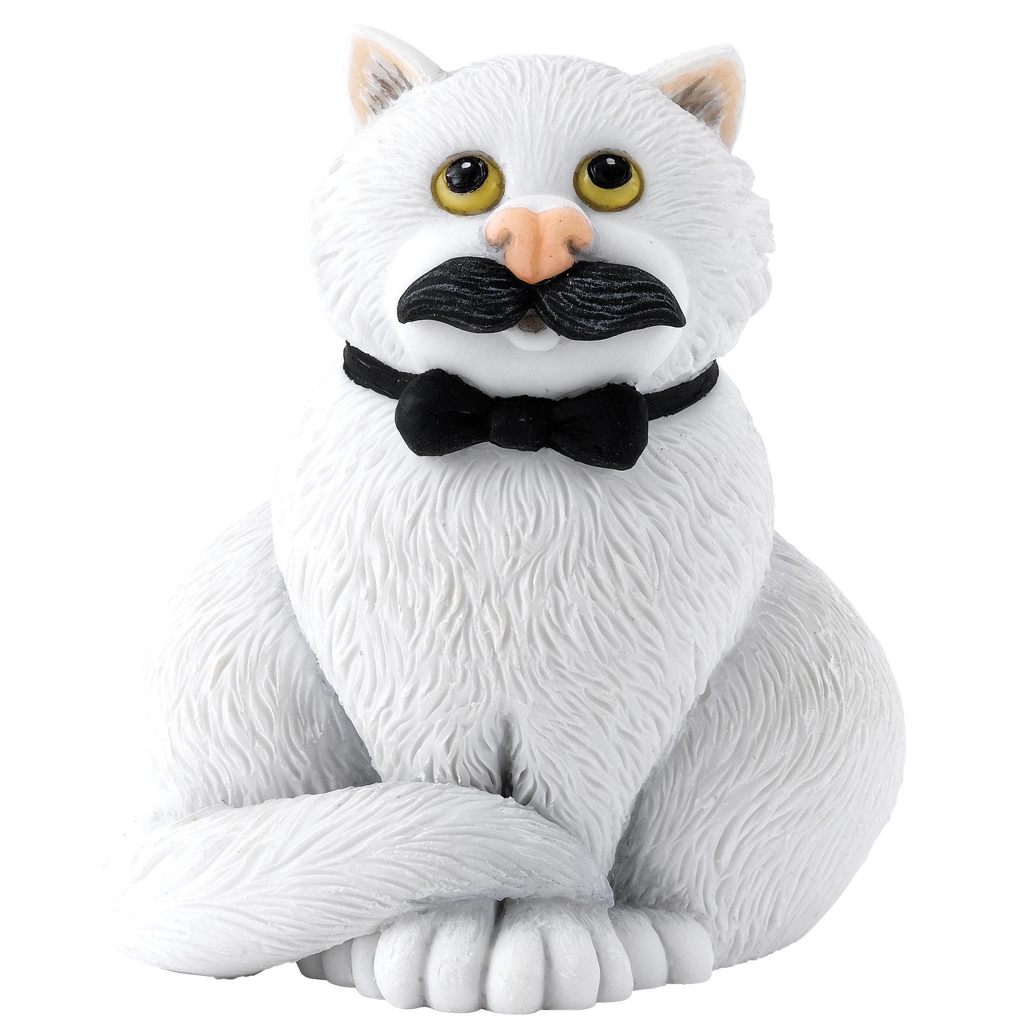 Enesco Multicolor Comic And Curious Cats Movember Figurine