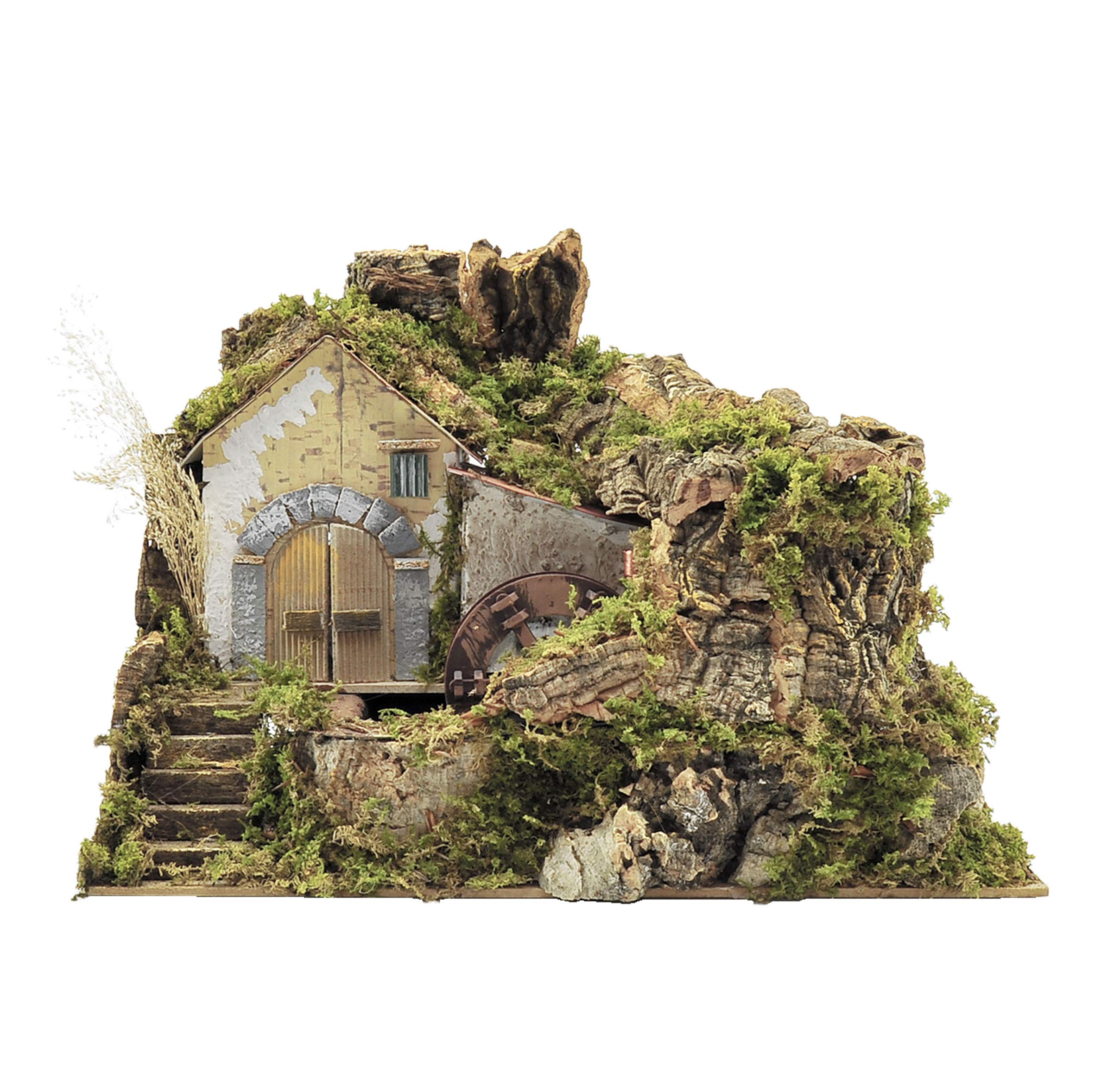 Rossi Rosa Molino de Agua con Bomba, Multicolor, 33 x 18 x 25 cm