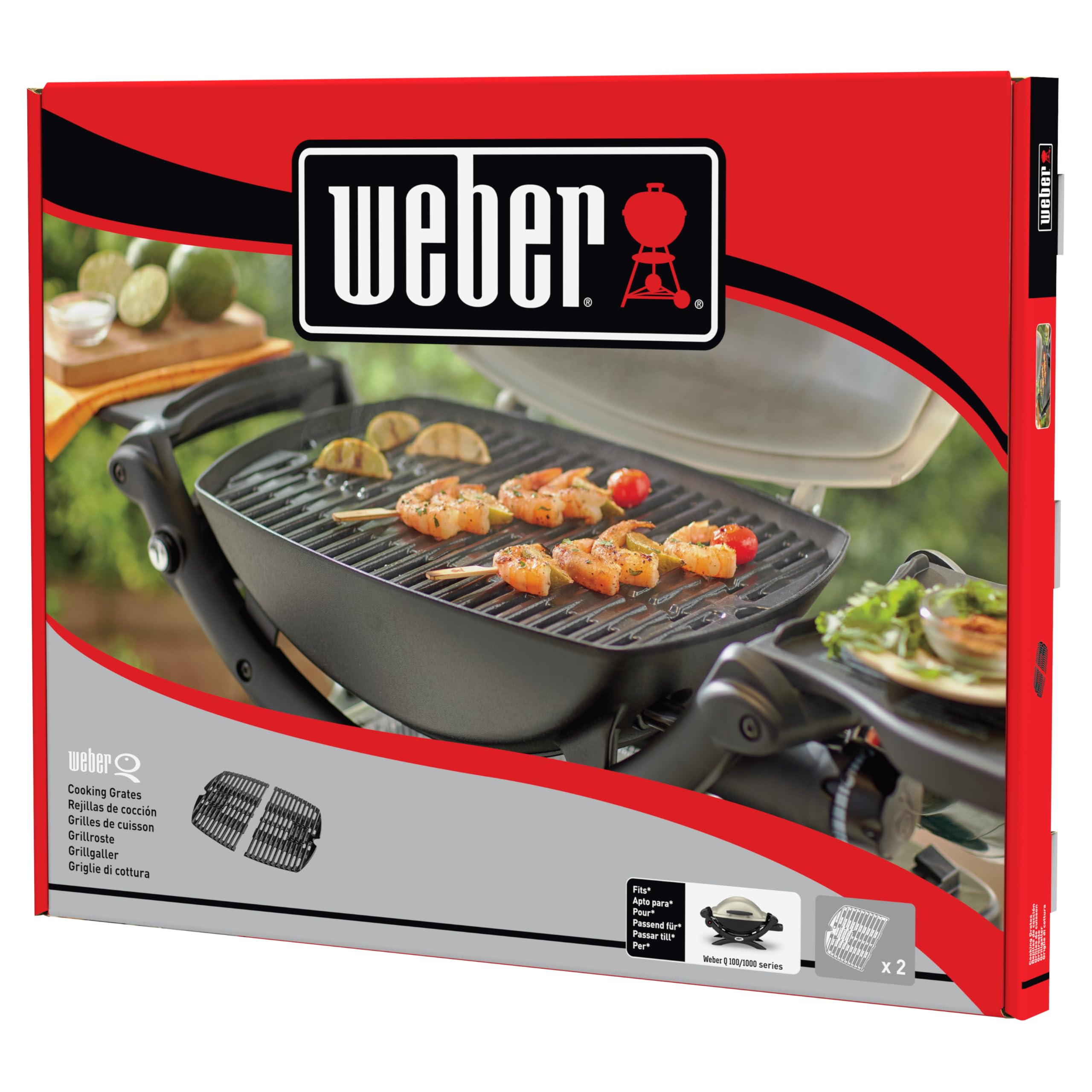 Weber Grilles de Cuisson, compatibles avec la série Q 100/1000 (7644)