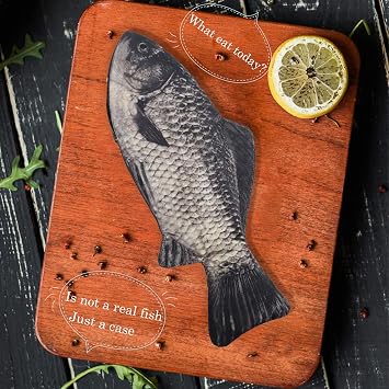 Emulation Fish Shape Creative Pencil Case Pen Bag Coin Purse Phone Bag with Simulated Linling Inside Padded Thick Foam