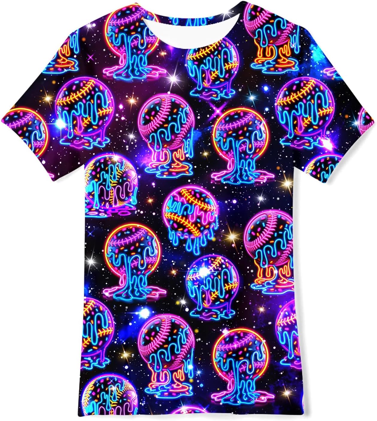 Enlifety Boys Girls T-Shirts 3D Graphic Shirts Kids Cool Short Sleeve Tees Size 4-14T