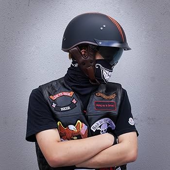 Amazon.com: VCOROS Half Helmet Motorcycle DOT Approved Open