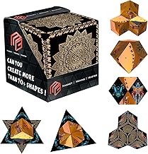 TORT Shape Shifting Box, Extraordinary 3D Box, Transforming Cubes Shape Shifting Cube, Speed Cube Puzzle for Trainning The Brain, Puzzle Cube for Kids and Adults (Black Cube)