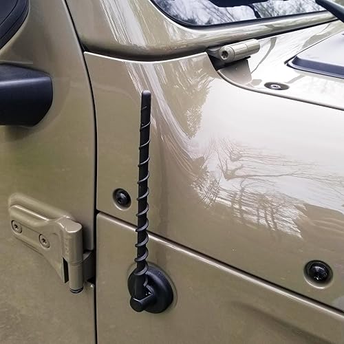 Miniatura 173 de VOFONO - Antena compatible con Jeep Wrangler y Gladiator 2007-2024, accesorios para Jeep, antena corta para Jeep Rubicon, Sahara, Sport, Willys