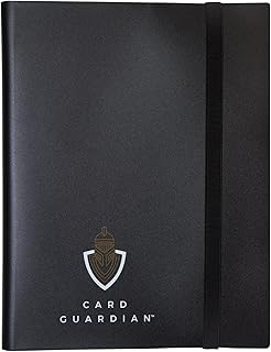Card Guardian - 9 Pocket Trading Card Album 360 Side Loading Pocket Binder for Trading Card Games TCG (Black) Compatible with Pokemon Card Binder Yugioh Cards MTG Binder Sports Card Binder
