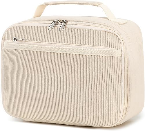 Bluboon Lonchera para niños y niñas, lonchera aislada para la escuela, lonchera de pana organizadora, bolsa de almuerzo para niños y niñas (pana