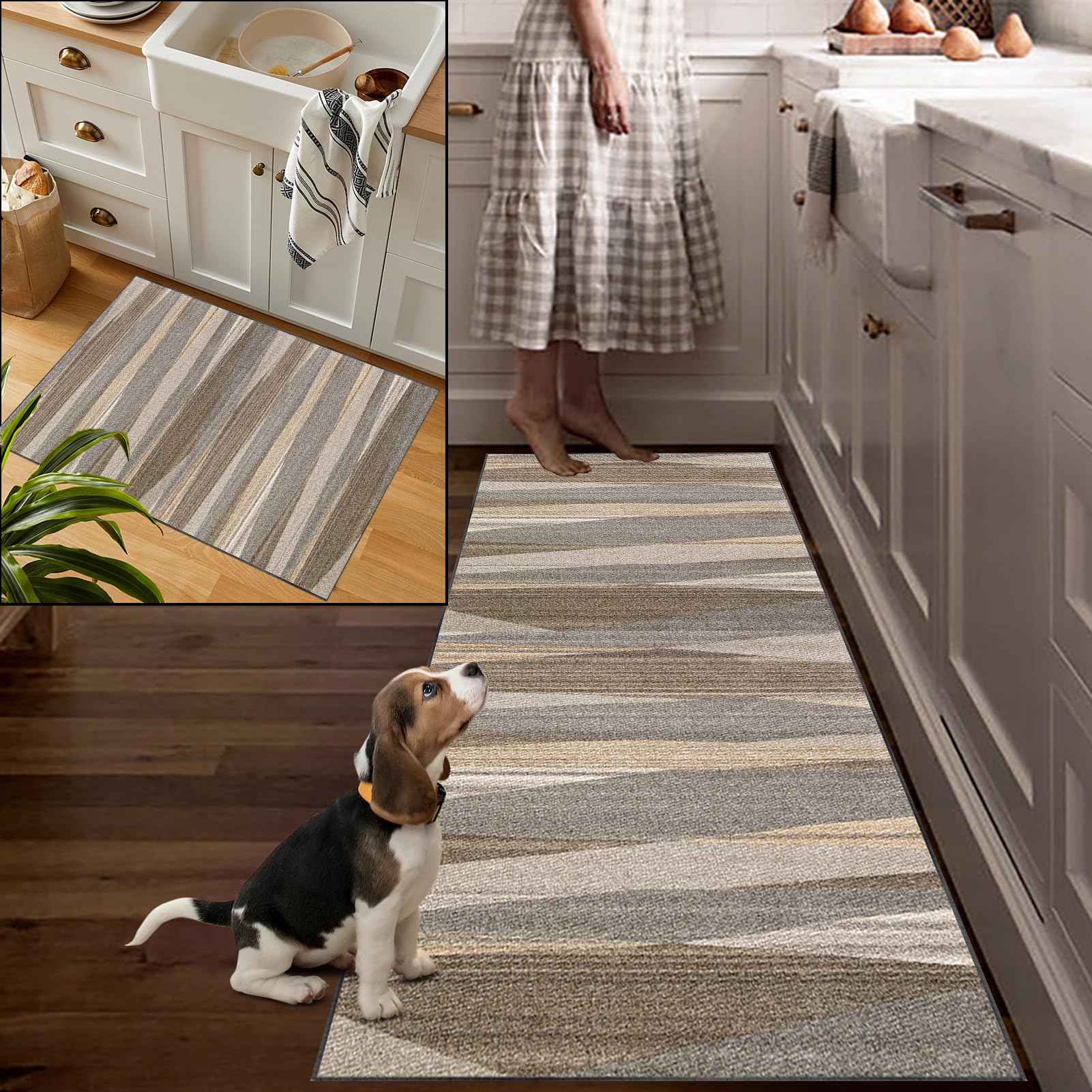 Siunwdiy Tapis De Passage Couloir Antidérapant Tapis De Cuisine Devant Evier Lavable Beige/crème Tapis De Porte Paillasson D'Entree Interieur Tapis Couloir Vintage Pour Salon,Salon,Beige,80x360cm Siunwdiy Tapis De Passage Couloir Antidérapant Tapis De Cuisine Devant Evier Lavable Beige/crème Tapis De Porte Paillasson D'Entree Interieur Tapis Couloir Vintage Pour Salon,Salon,Beige,80x360cm