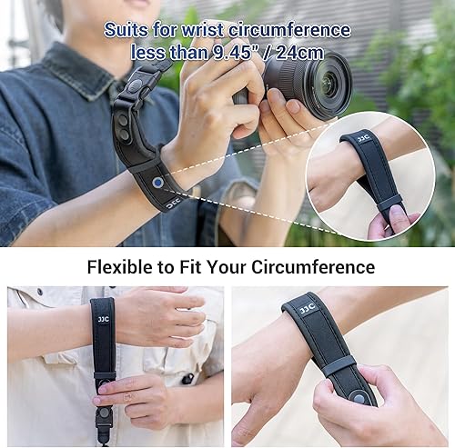 Miniatura 9 de JJC Correa de mano suave para cámara Canon Rebel T7 T6 T8i SL3 90D EOS R R10 RP M50 M6 Nikon D3500 D750 Z5 Z6 Z7 Z8 Z50 Z30 Zf Sony ZV-E1 A6000