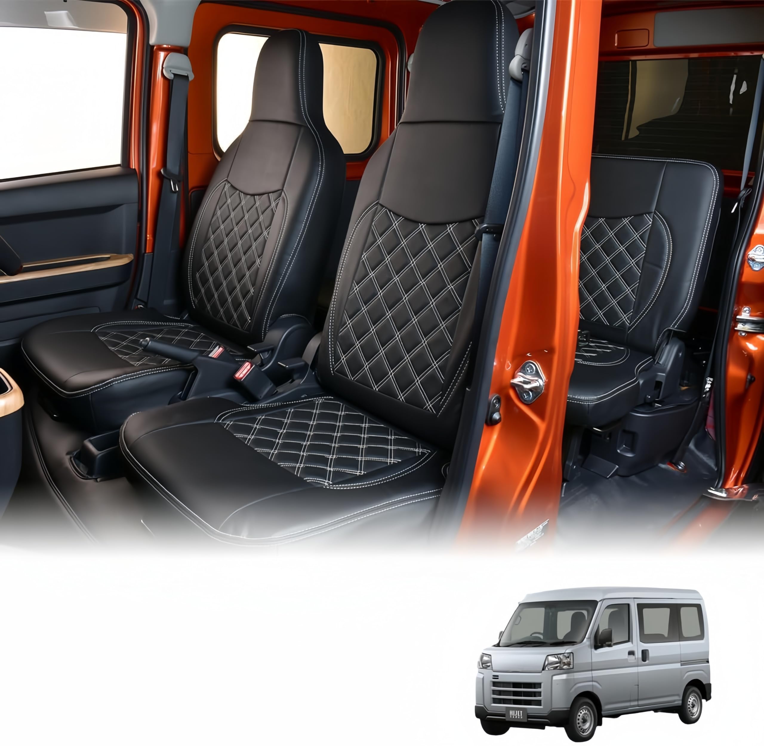 Amazon | KICARYAJP 車用シートカバー シートカバー 新型 ハイゼット 