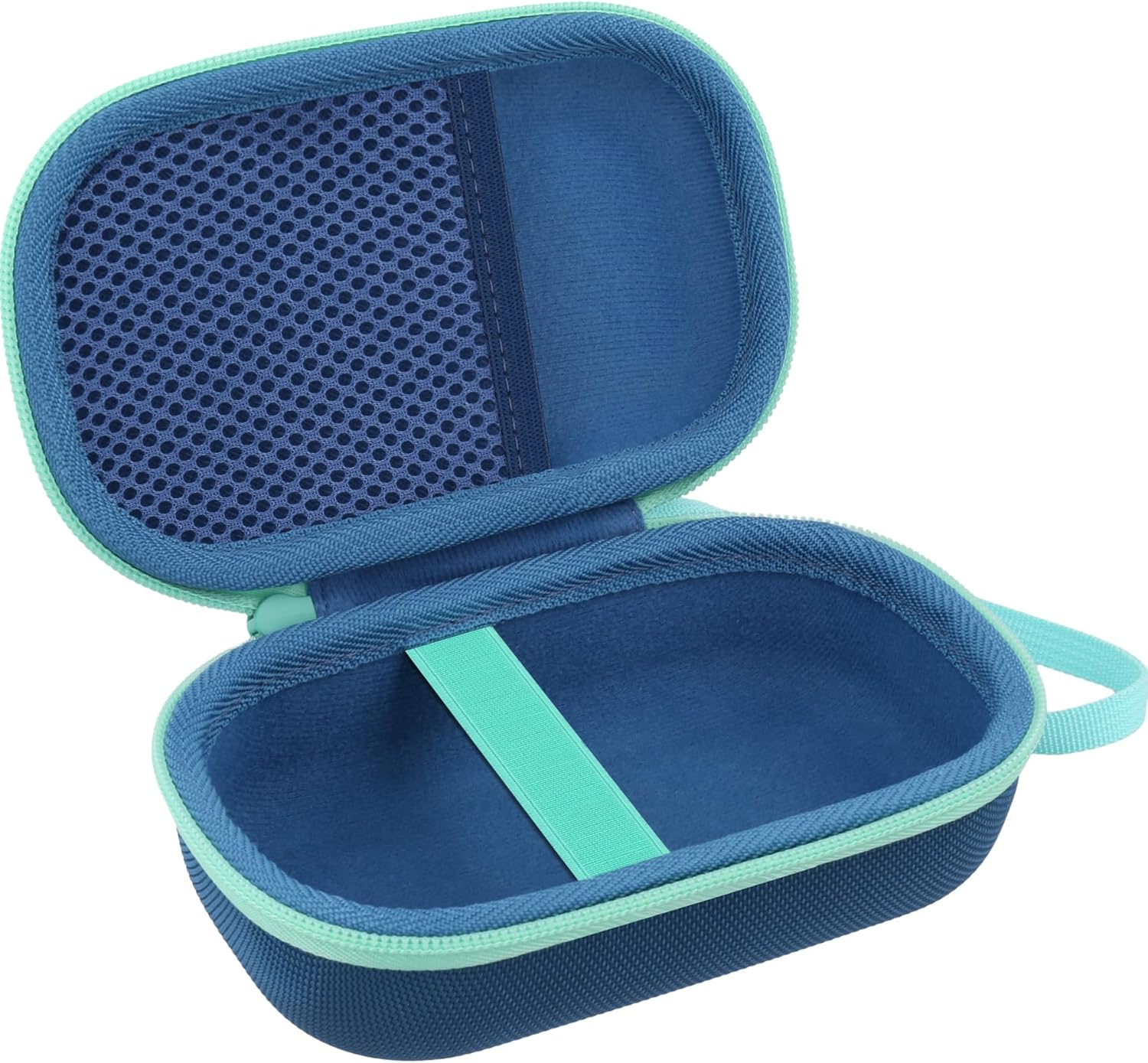 co2CREA for Anker Soundcore Select 4 Go Bluetooth Speaker Hard Protective Case, Portable Travel Case Replacement (Blue Case + Teal Zipper) - Image 2