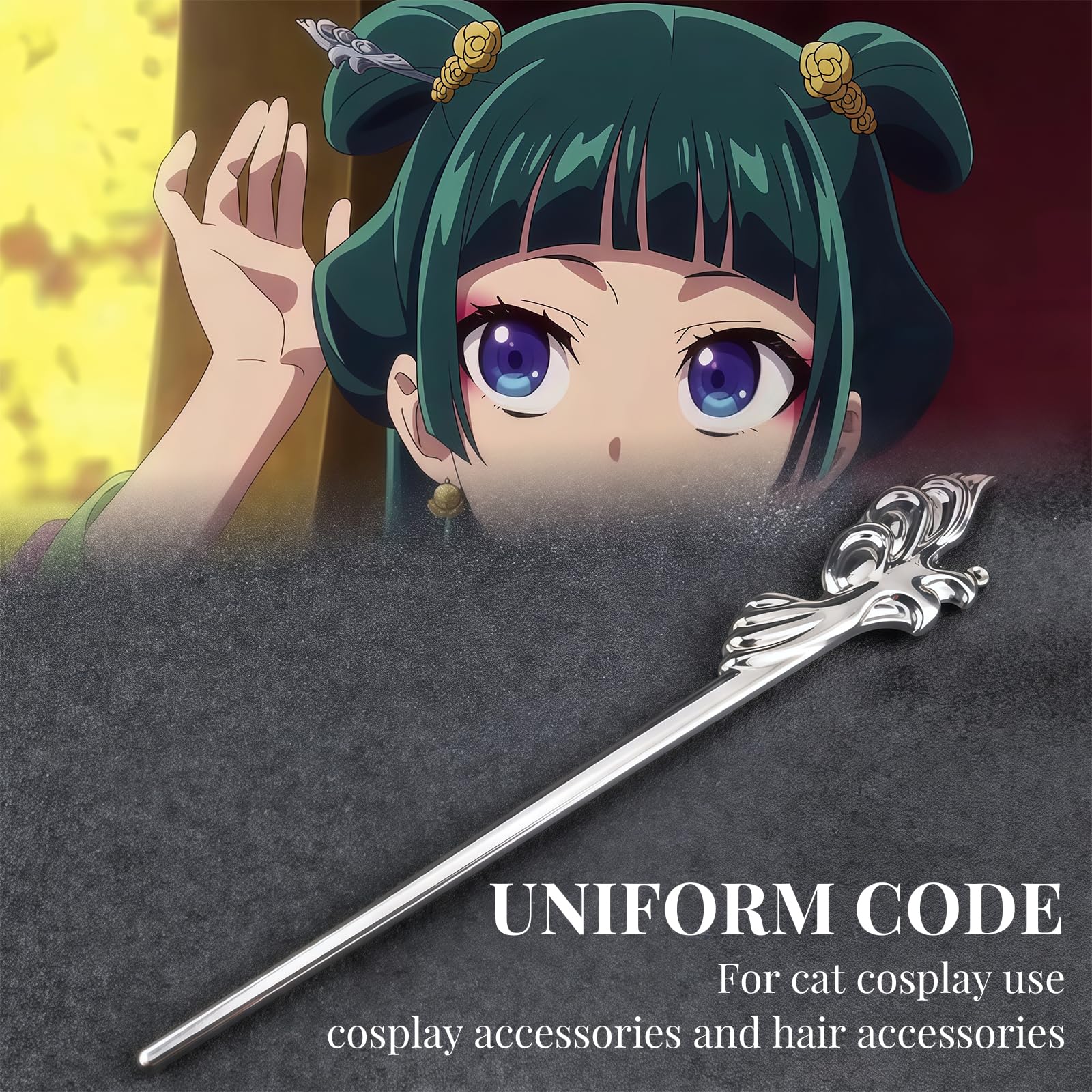 Auiremrti Alloy Hairpin for Women Costume Accessory, Props, Decoration for Maomao Cosplay from The Apothecary Diaries - Image 4