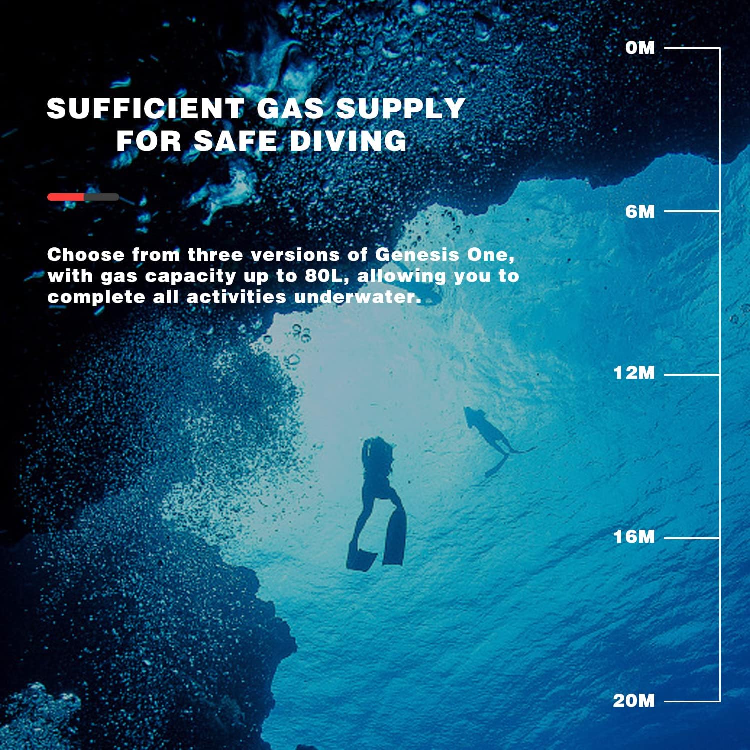 Tuopus 819 Tankless Scuba Diving System, Scuba Underwater Breathing System, Rechargeable Scuba Diving Tanks Portable Tanks Diving System, Waterproof Air Compressor (10Hours)