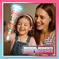 Vista 7 de IPIDIPI TOYS Varita giratoria de diamante iluminada, juguete giratorio de princesa mágica, recuerdos de fiesta, juego de regalo, sorpresas