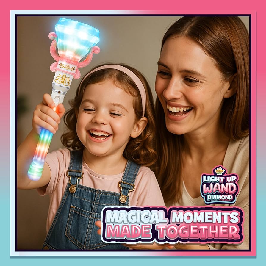 Amazon.com: IPIDIPI TOYS Light Up Spinning Diamond Wand, Rotating