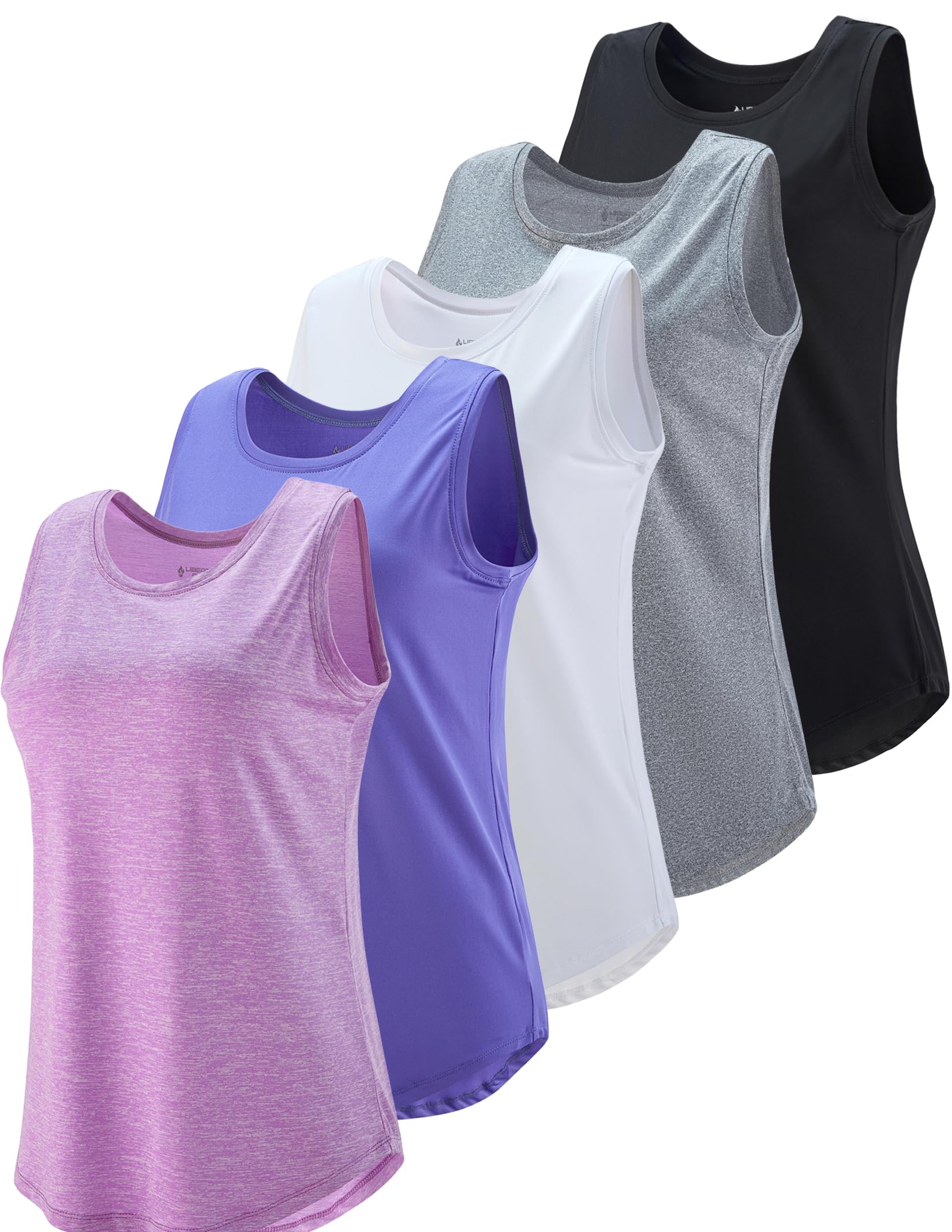 5 Pack Wide Straps Workout Tank