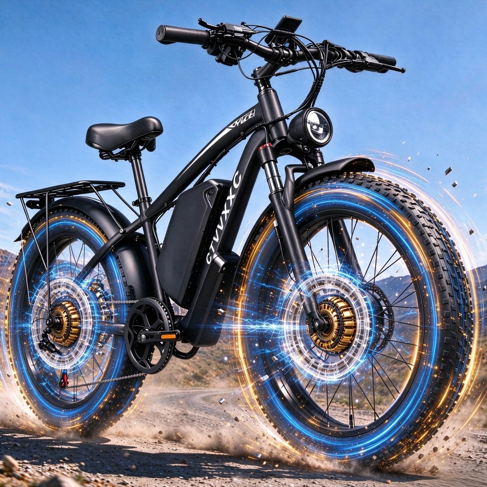 CTVVXXC 9000W Peak Dual Motor E-Bike