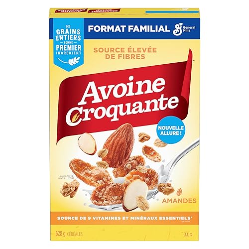 Miniatura 6 de General Mills Oatmeal Crisp Cereal de almendra, tamaño familiar, 22.15 oz/22.2 onzas, importado de Canadá