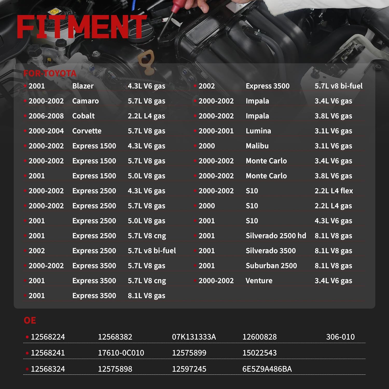 Secondary Air Injection Smog Pump For-Audi For-/Buick For-/Chevy For-/Ford For-/GMC For-/Lexus For-/Mercury For-/Pontiac For-/Toyota For-/VW For-/Workhorse OE//12568224,12568241,12568324