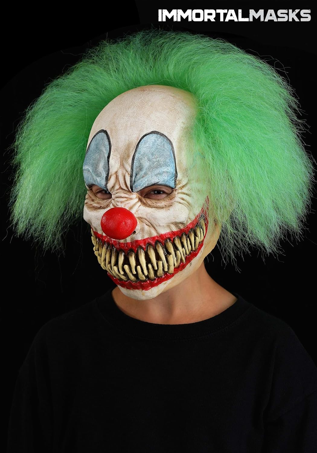 Immortal Masks Vissago Latex Halloween Mask for Adults, Scary Clown Mask for Horror Cosplay Dress-Up - Image 2