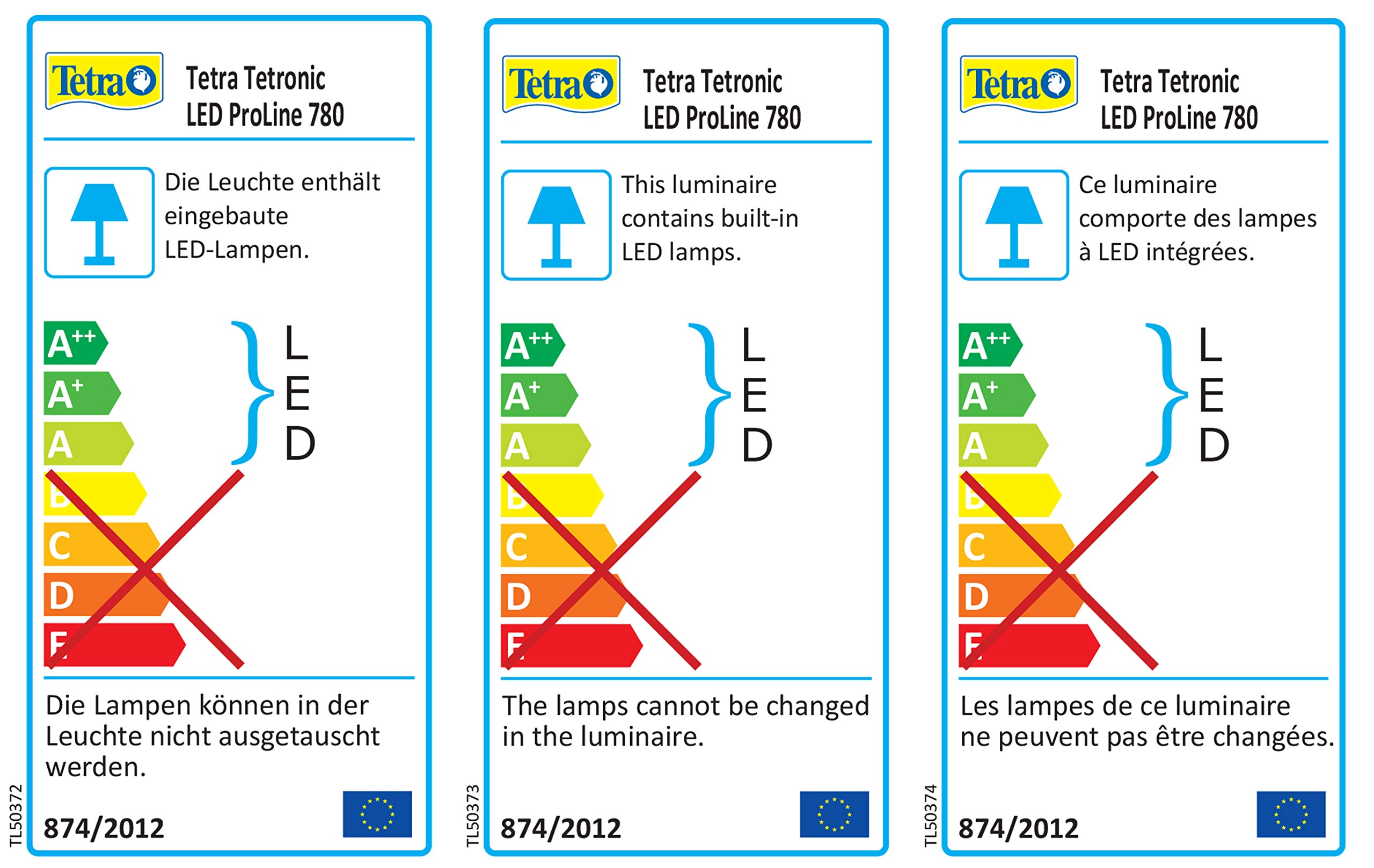 Tetra Tetronic LED ProLine oświetlenie akwarium, oświetlenie wodne z trybem dziennym i nocnym, 780 mm (wysuwane do 1020 mm)