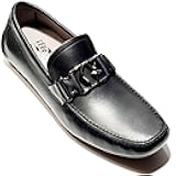Peter Black Calf Leather Men's Gancini Loafers Drivers Dress (Salvatore