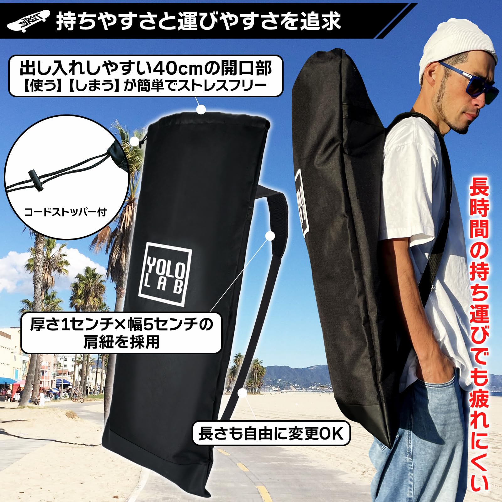 Amazon | Koraloc サーフバックパック - ハンズフリーサーフボード