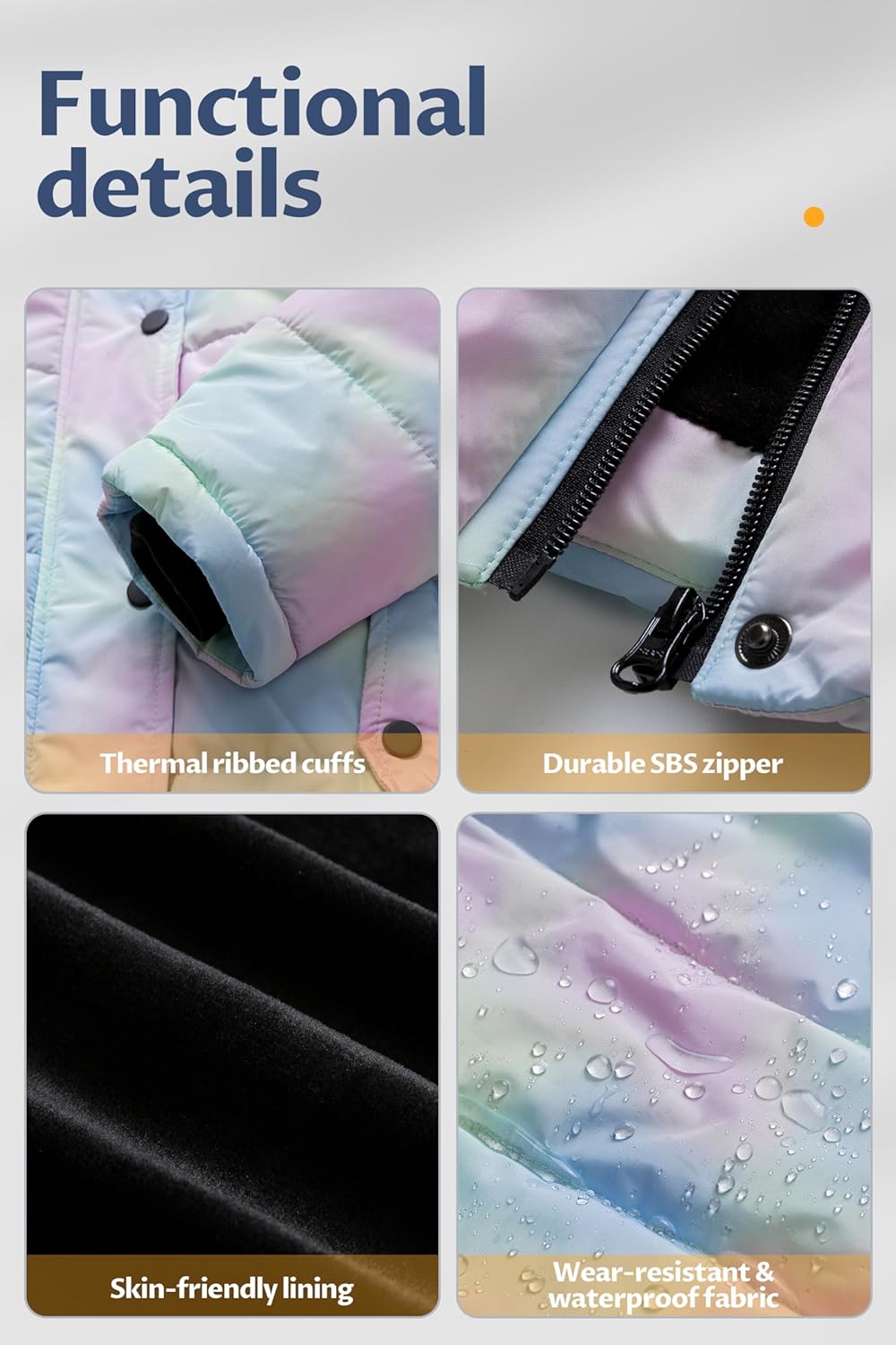 CREATMO US Girl's Winter Fleece Lined Long Parka Puffer Coat Thicken Ski Jacket With Fur Trim Hood - Image 7