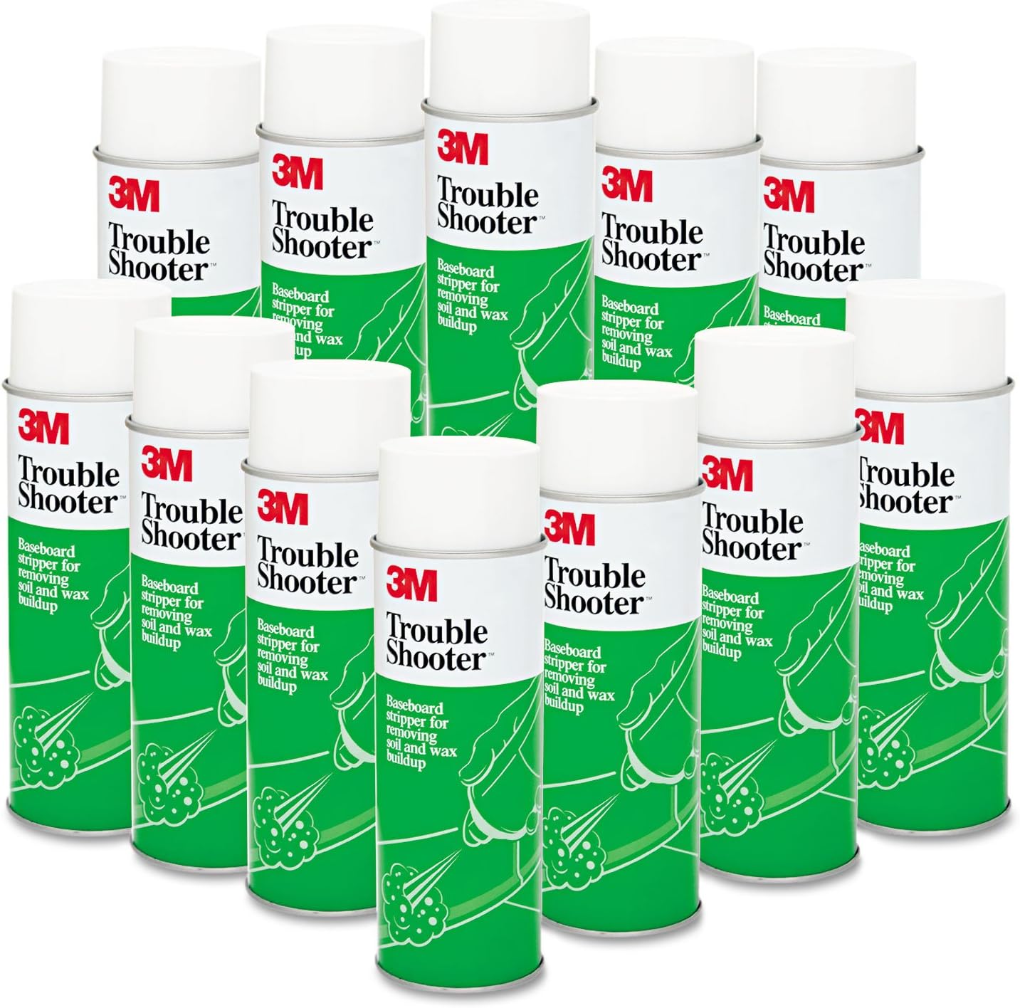 TroubleShooter Baseboard Stripper, 21oz, Aerosol, 12/Carton